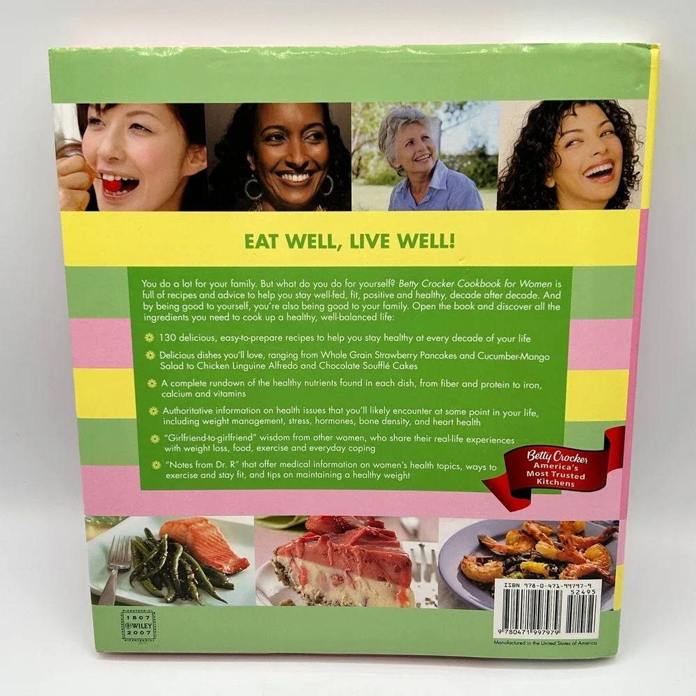 Betty Crocker Cookbook for Women Complete Guide Womens Health Wellness Hardcover